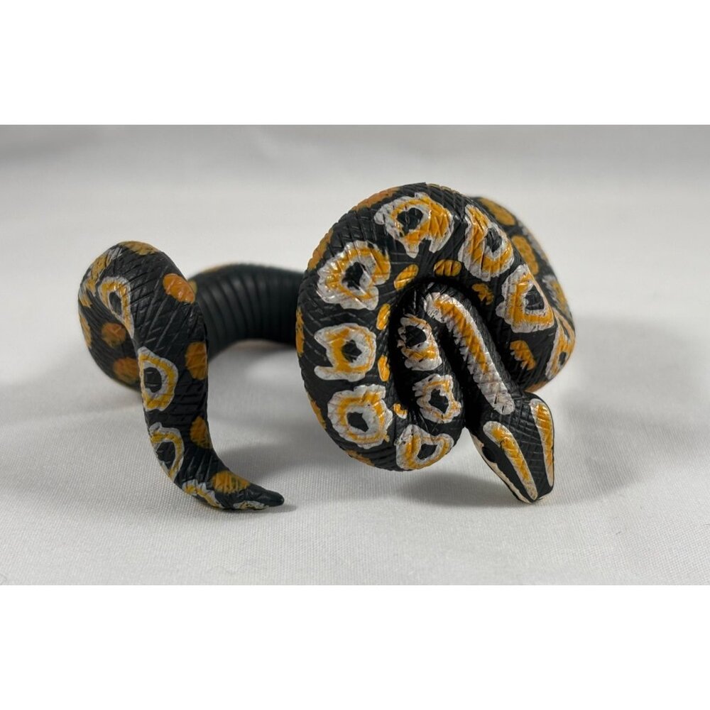 Realistic Coiled Ball Python Figurine Collectible Decor 2.5" Wide